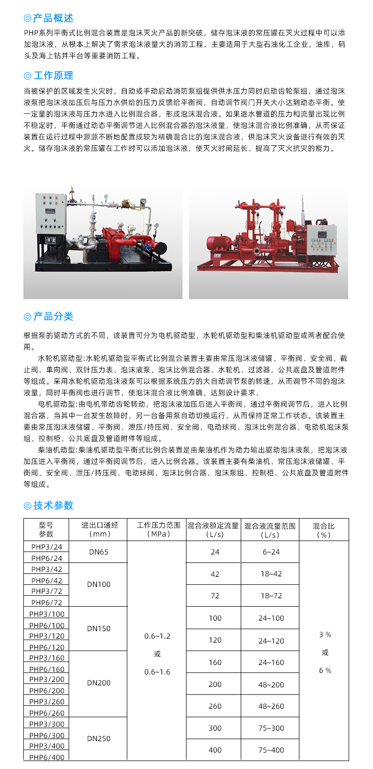 平衡式泡沫比例混合裝置（水輪機驅動）